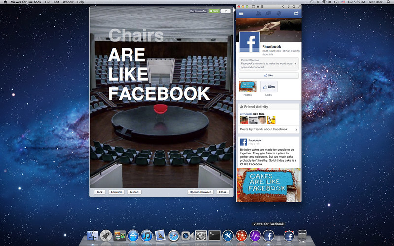 Viewer for Facebook 1.0 : Viewer for Facebook screenshot