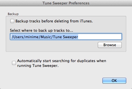 Tune Sweeper 3.2 : Program Preferences