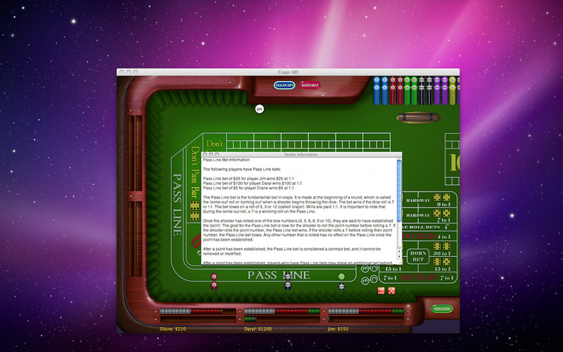 Craps HD 1.2 : Craps HD screenshot