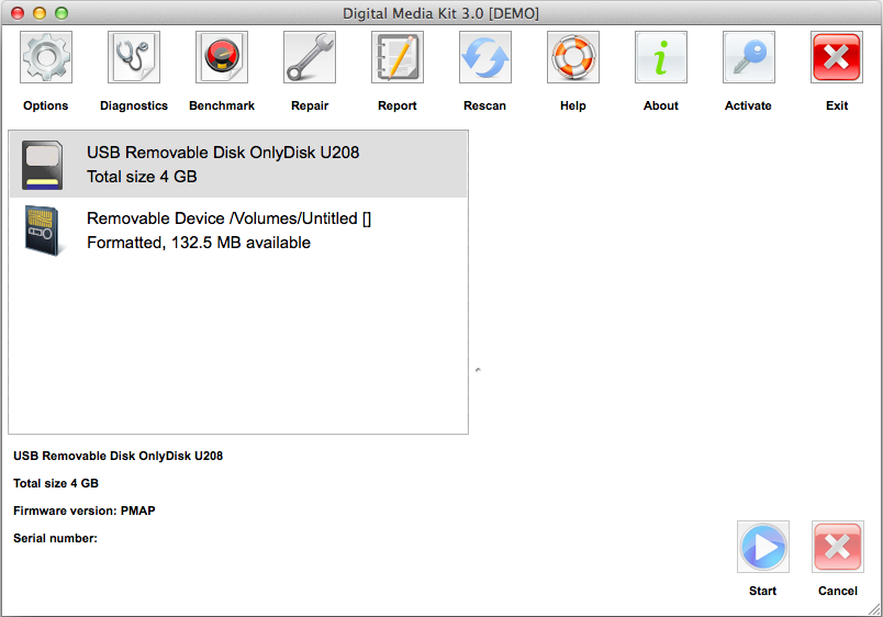AppleXsoft Digital Media Kit for Mac 3.0 : Main Window
