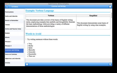 English Grammar, Writing and Spelling screenshot