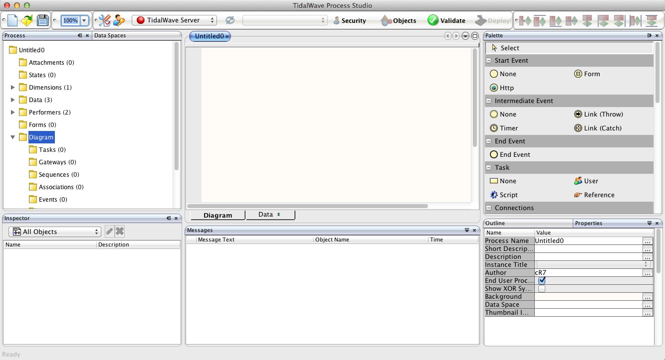 TidalWave Process Studio 0.1 : Main window