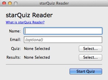 starQuiz Reader 3.6 : Main window
