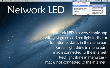 Network LED screenshot