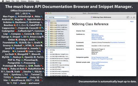 Dash for macOS - API Documentation Browser, Snippet Manager - Kapeli