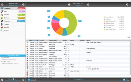 HomeBudget with Sync screenshot