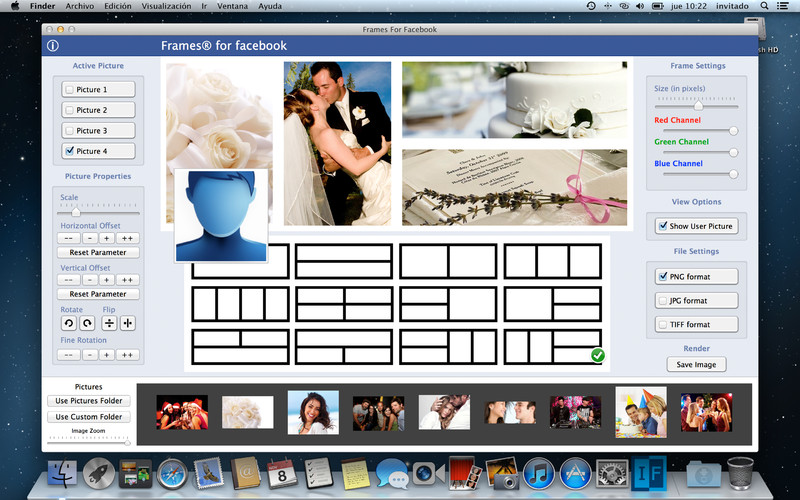Frames For Facebook 1.1 : Frames for Facebook screenshot