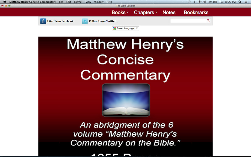 Matthew Henry Concise Commentary 1.0 : Matthew Henry Concise Commentary screenshot