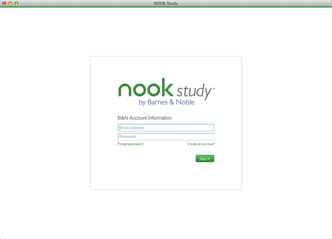 NOOK Study 2.1 : Main Window
