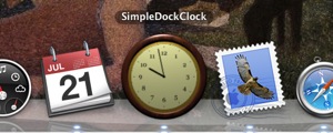 SimpleDockClock 1.0 : Main window
