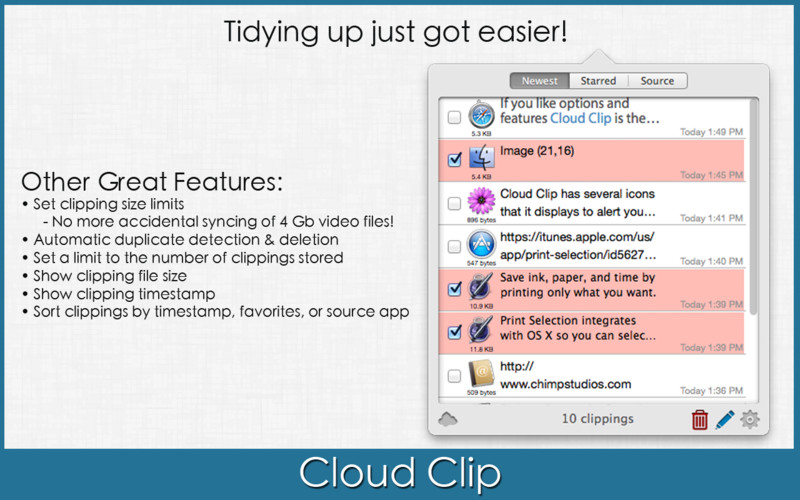 Cloud Clip 1.2 : Cloud Clip screenshot