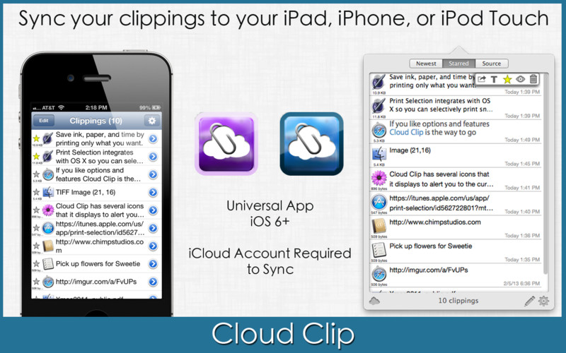 Cloud Clip 1.2 : Cloud Clip screenshot