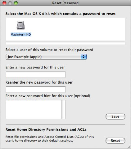 Admin Password Retrieval Utility 1.0 : Main window