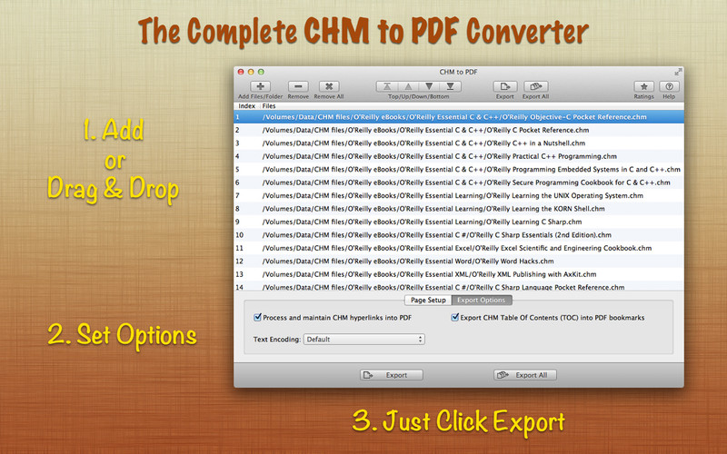 CHM to PDF: The Complete CHM to PDF Converter 1.0 : CHM to PDF: The Complete CHM to PDF Converter screenshot