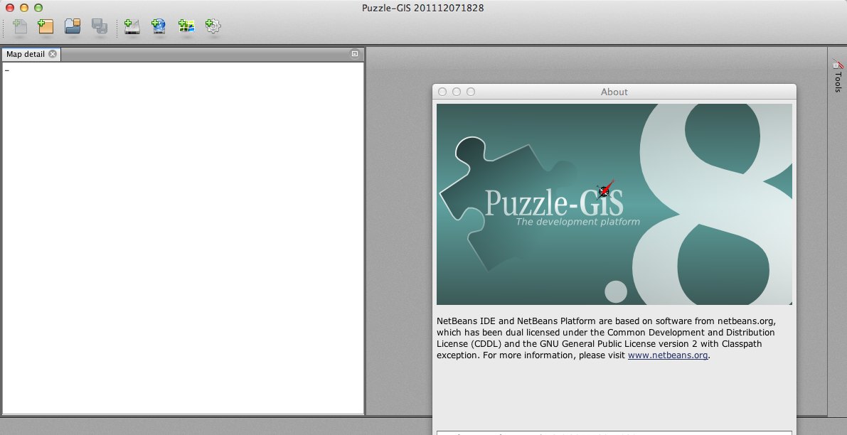 Puzzle-GIS 201112071828.0 : Main Window