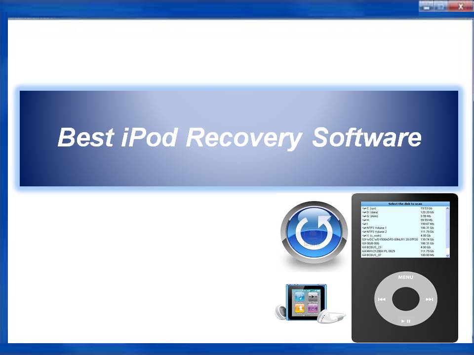 Best iPod Recovery Software 4.0 : Main Window