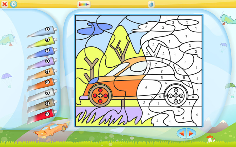 Color by Numbers - Vehicles - Free 1.0 : Color by Numbers - Vehicles - Free screenshot