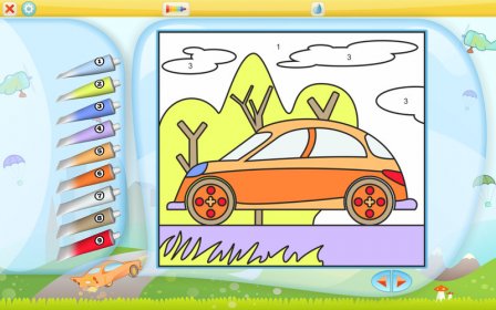Color by Numbers - Vehicles - Free screenshot