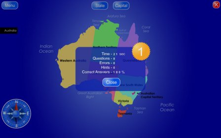 States and Territories of Australia screenshot