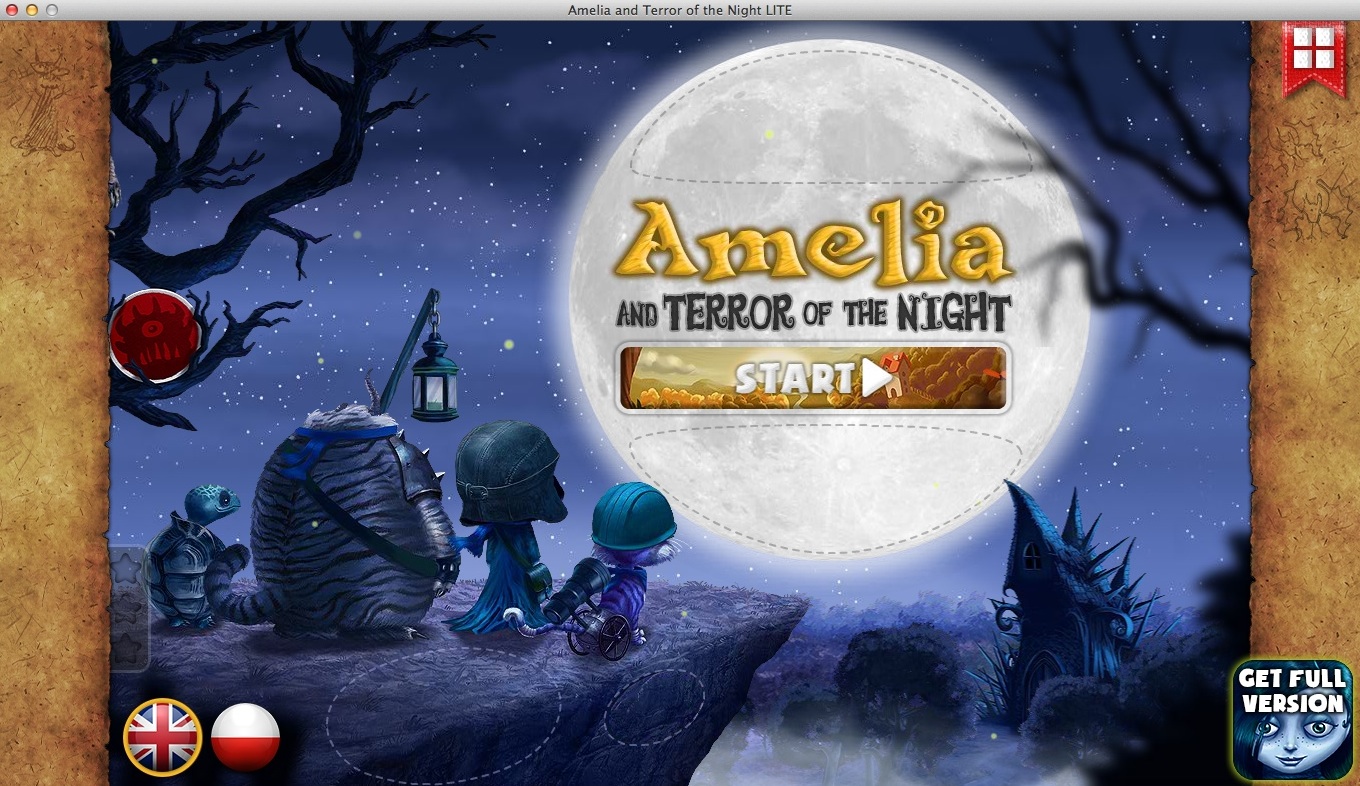 Amelia and Terror of the Night 1.0 : Main Menu