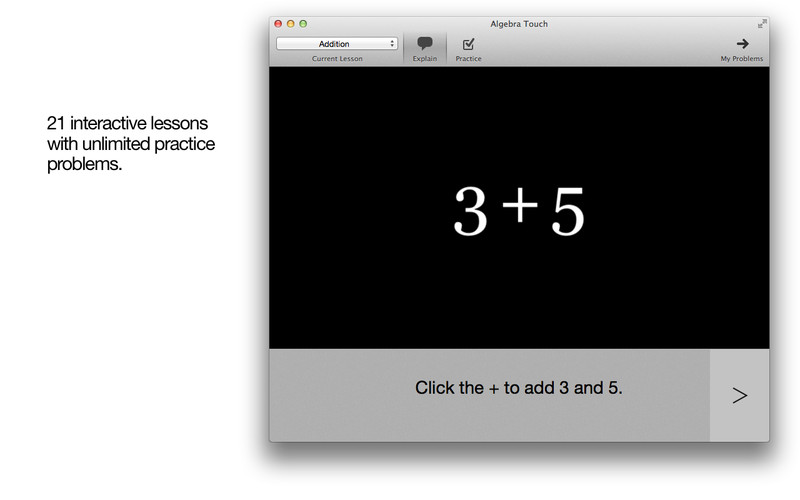Algebra Touch 1.1 : Algebra Touch screenshot