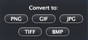 Easy Image Converter 1.0 : Selecting Output Format