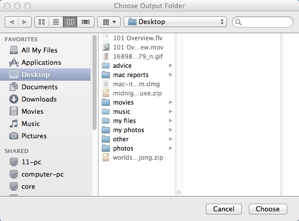 Easy Image Converter 1.0 : Selecting Output File Destination
