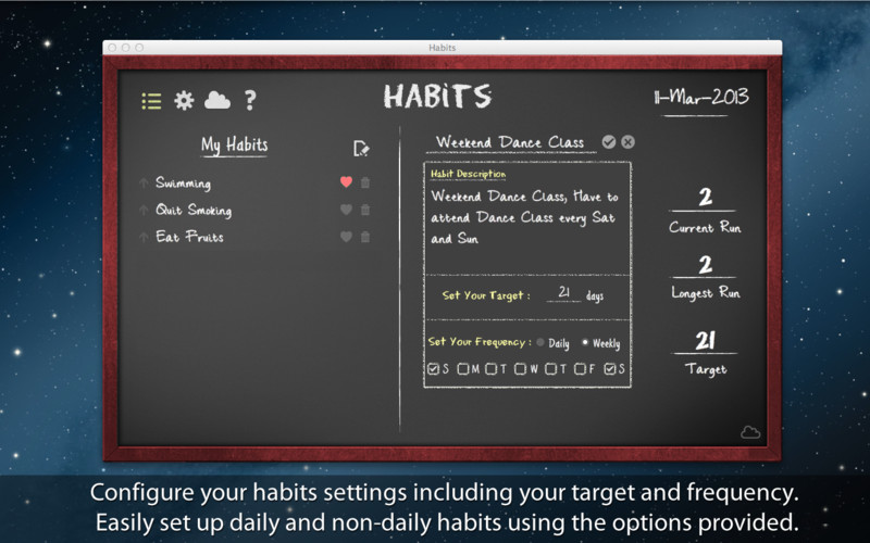 Habits Lite 1.0 : Habits Lite screenshot