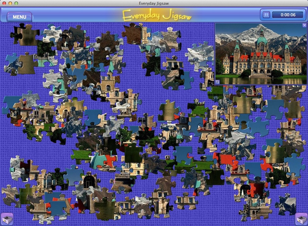 Everyday Jigsaw 1.2 : Gameplay Window