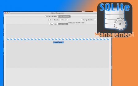 SQLite Management screenshot