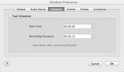 Scheduling Recording