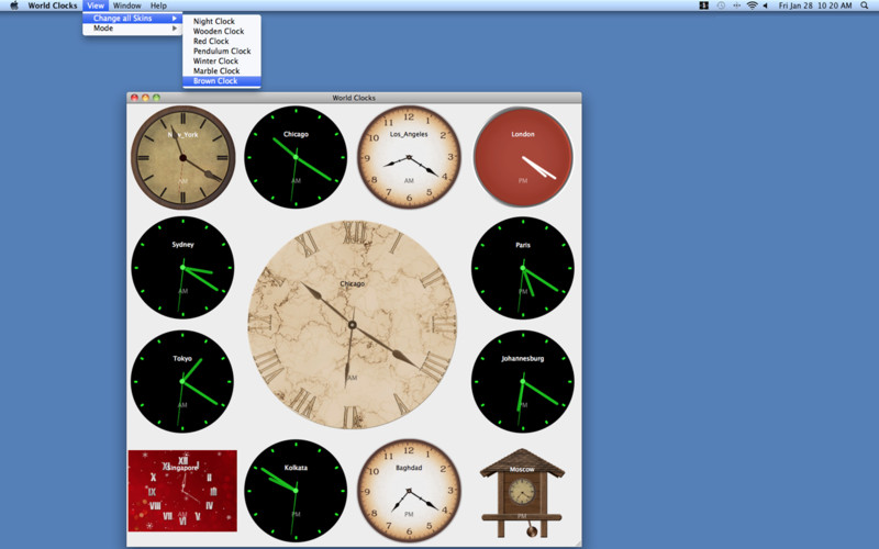 World Clocks 1.0 : World Clocks screenshot