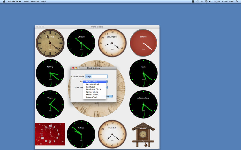 World Clocks 1.0 : World Clocks screenshot