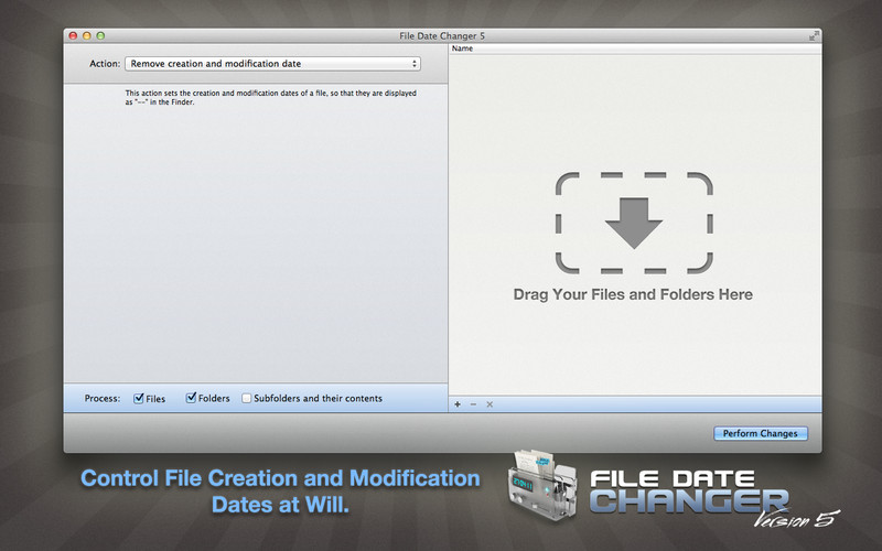 File Date Changer 5 5.1 : File Date Changer 5 screenshot