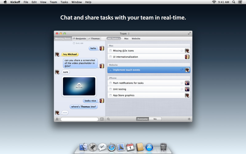 Kickoff - Chat and Tasks for Teams 2.0 : Kickoff - Chat and Tasks for Teams screenshot