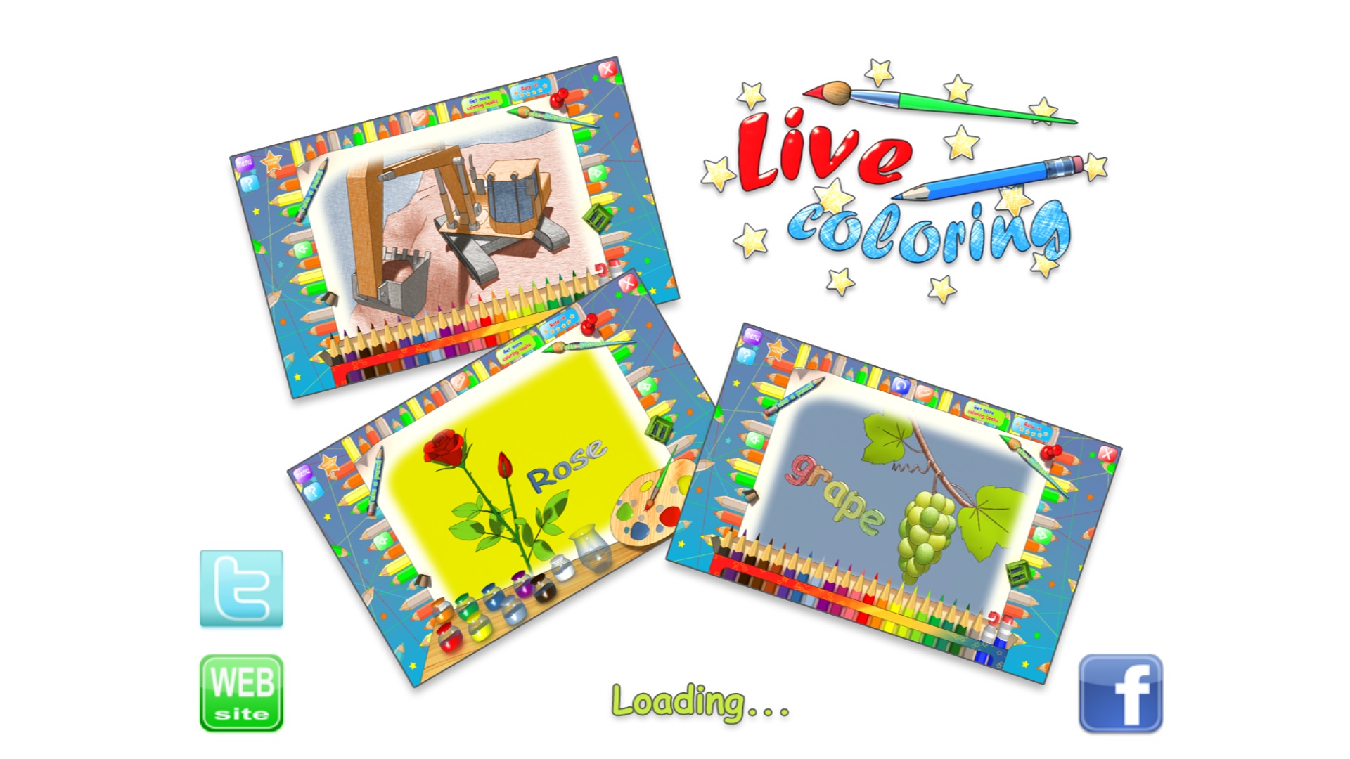 Live Coloring Book 2.0 : Loading Window