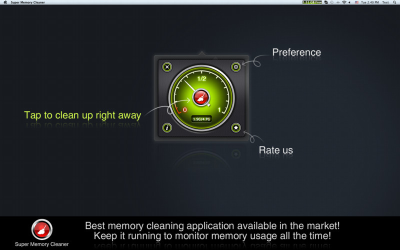 Super Memory Cleaner 1.1 : Super Memory Cleaner screenshot