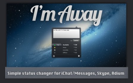 I'm Away - IM status changer screenshot