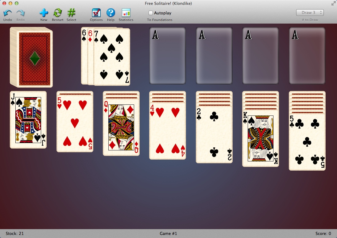 Free Solitaire! : Gameplay Window