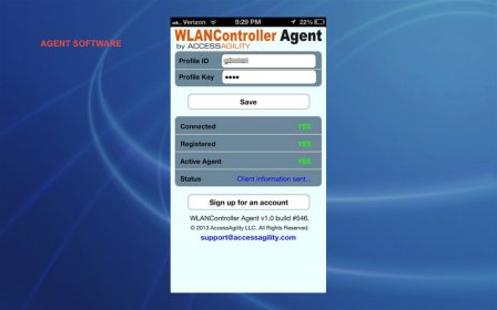WLANController Agent screenshot