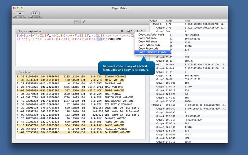 RegexMatch 1.1 : RegexMatch screenshot