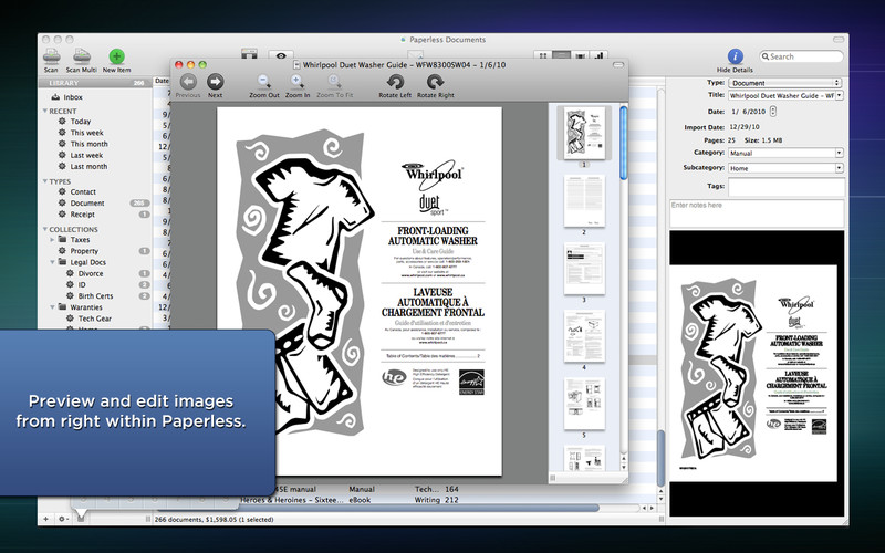 Paperless 2.3 : Paperless screenshot
