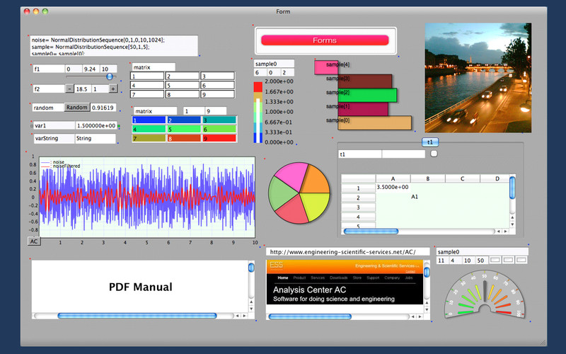 Analysis Center 1.4 : SciMOD screenshot