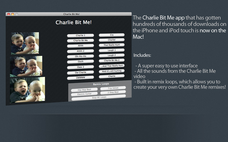 Charlie Bit Me! 1.0 : Charlie Bit Me! screenshot