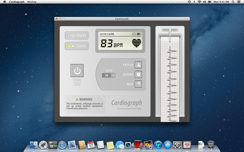 Cardiograph - Heart Rate Meter 1.1 : Cardiograph - Heart Rate Meter screenshot