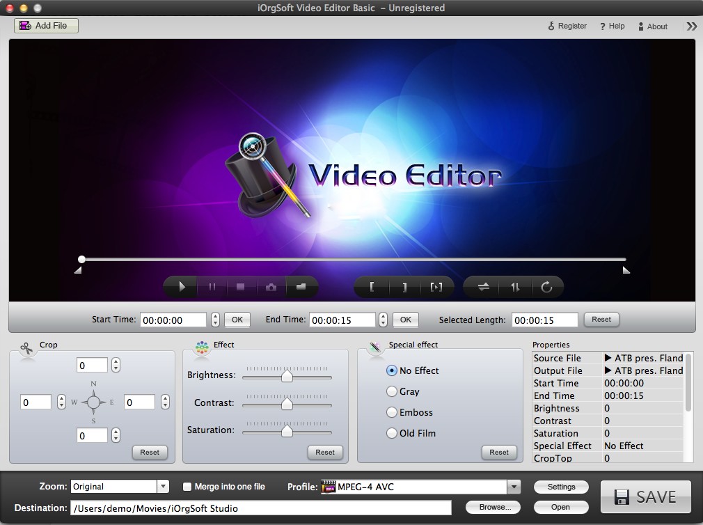 iOrgsoft Video Editor 4.0 : Video Editor Basic
