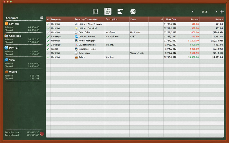 Checkbook HD - Personal Finance 1.0 : Checkbook HD - Personal Finance screenshot