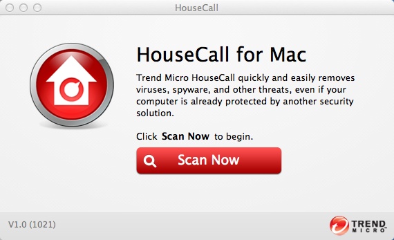 HouseCall 1.0 : Main Window