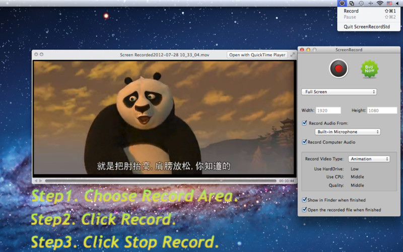 Screen Recorder-Std 2.2 : Screen Record Std Lite screenshot