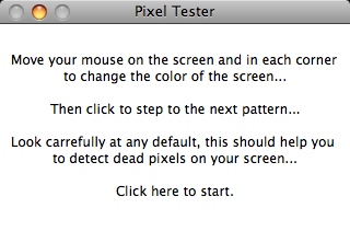 Pixel Tester 5.1 : Main Window